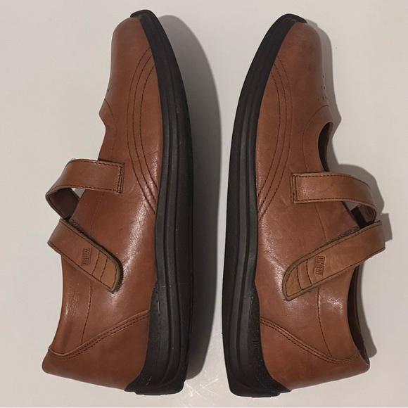 Drew Womens Orchid Mary Jane Comfort Shoes Brown Leather Hook & Loop Ortho 10W - Picture 4 of 10
